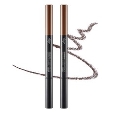 THE FACE SHOP 菲詩小舖 四角好上手眉筆 0.3g, 03 Brown, 2支