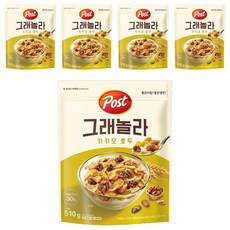 포스트 카카오 호두 그래놀라, 510g, 5개