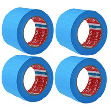 iQIHAN DADA 彩色遮蔽膠帶 藍色 50 mm x 20 m, 4個