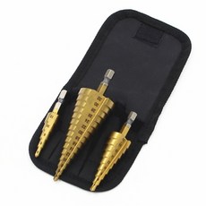 O-ON 鍍鈦階梯鑽3件套組 + 收納袋, 1套