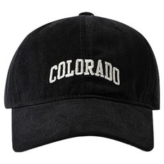 Colorado棒球帽 男女均碼: 可調節 棉質, 黑色, 55~57cm