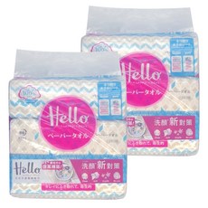 Hello 手感擦臉巾 日式設計 柔細觸感 親膚舒適 特大加長尺寸, 3包, 2袋