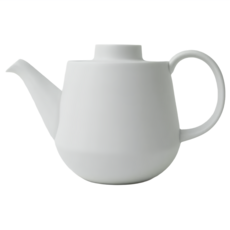 KIHARA 茶壺,白素磁釉,日式簡約風格茶具,陶瓷茶壺,品茗推薦,提升生活品味, 1個, 450cc