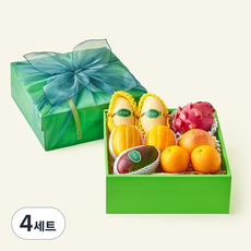 온브릭스 과일 6종 선물세트 민트 1호 2.89kg 고급보자기 포함, 4세트
