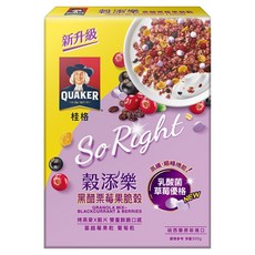 QUAKER 桂格 穀添樂 黑醋栗莓果脆穀, 300g, 1盒