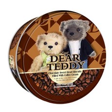 DEAR TEDDY 咖啡味夾心餅乾 巧克力甜心餅乾, 150g, 1盒