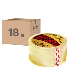3M Scotch 透明膠帶, 黏性佳不易斷裂, 品質保證, 環保設計, 3036-6B, 18捲