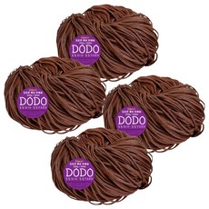 털실나라 도도얀 마크라메 타래실 200g, 07 브라운, 4개