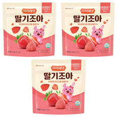 ivenet 草莓果乾, 冷凍乾燥技術, 保留食材原味與營養, 不添加糖、防腐劑, 12g, 3包