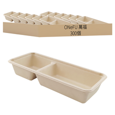 ONEFU 萬福 植纖輕食2格盒, 6包, 50個