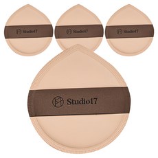 스튜디오17 팡팡 대왕 퍼프, 혼합색상, 4개