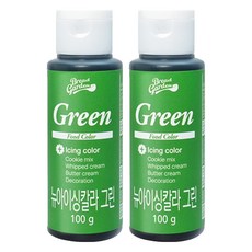 Bread Garden 新糖霜顏料 綠色, 100g, 2個