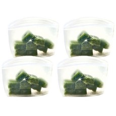 SiliPot 矽膠夾鏈袋 500ml, S, 1個, 4個