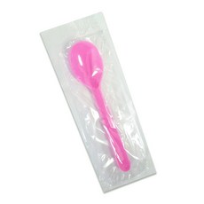 Draw Life 冰淇淋一次性勺子 12cm 粉色, 1支, 300入