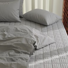 韓國 amante Softday 水洗超細纖維床墊, 灰色