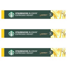 스타벅스 블론드 에스프레소 by 네스프레소 캡슐커피, 5.3g, 10개입, 3개