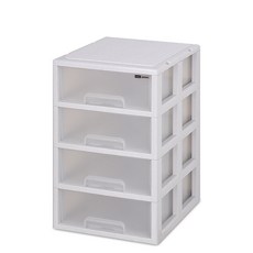 모아시스템즈 클래식 큐티 4단 서랍장, 마블화이트, 4개