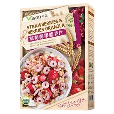 Vilson 米森 草莓莓果脆麥片, 350g, 1盒