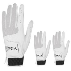 PGA TOUR 合成皮高爾夫手套 左手用 2102F, 白色