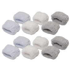 Kucatch 柔軟潔淨洗臉手腕帶, 2套, 藍色, 灰色, 白色