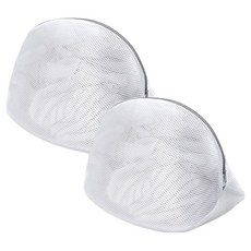 細密堅固內衣鞋子洗衣網, 2個, 白色
