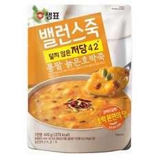 샘표 밸런스죽 통팥 늙은호박죽, 420g, 1개