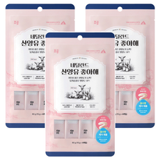 Chogong 朝貢 營養蔬菜肉泥 貓犬用 我愛有機山羊奶+雞胸肉 含濟州島花椰菜和紅蘿蔔 高含水量, 60g, 3袋