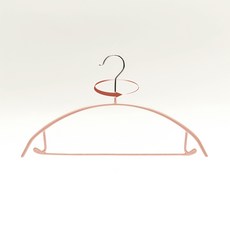 JINSIMGAMSUNG 掛鉤旋轉型防滑無痕衣架, 10個, 嬰兒粉