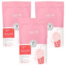 쌍계명차 파우치 찬물앤 오미자차 티백, 2g, 20개입, 3개