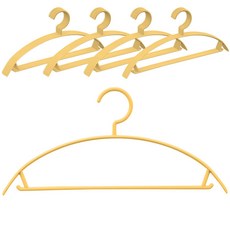 Saenghwalgongsik 弧形防留痕衣架, 20個, 黃色
