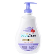 babydove 嬰兒洗髮沐浴乳 鎮靜保濕, 400ml, 1瓶
