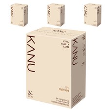 KANU 即溶香草拿鐵咖啡, 17.3g, 24條, 4盒