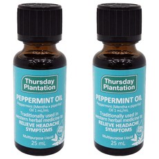 Thursday Plantation 星期四農莊 薄荷精油100%, 25ml, 2瓶