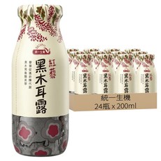 統一生機 紅藜黑木耳露, 200ml, 24瓶