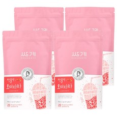 쌍계명차 파우치 찬물앤 오미자차 티백, 2g, 20개입, 4개