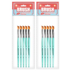 Awesome Painting 多用途設計筆刷 斜角刷 平刷 組合筆刷 ANGULAR 5入, 3號, 2個