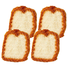 Modern House N 吐司造型菜瓜布, 1個, 4入