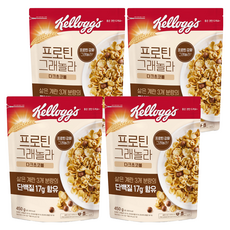 프로틴그래놀라 다크초코볼 시리얼, 450g, 4개