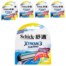 Schick 舒適牌 Xtreme3 超鋒3 彈性刀片 4入, 6盒