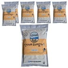 산아래 우리밀가루 금강백밀 중력분, 1kg, 6개