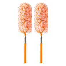 클레어라 길이조절 먼지털이개, 오렌지, 2개