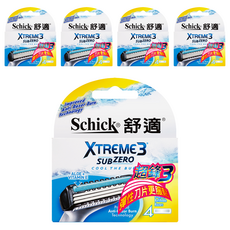 Schick 舒適牌 Xtreme3 超鋒3 彈性刀片 4入, 5盒