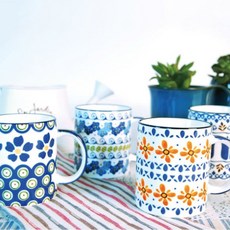 BELUZ CASA 印花馬克杯 4件組, 混色, 1組