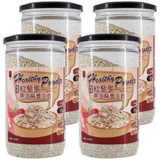 弘益 紅藜堅果燕麥 黑芝麻養生飲 高纖低熱量 低GI, 400g, 4罐