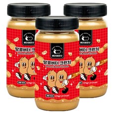 베리해피넛 땅콩버터 크런치, 275g, 3개