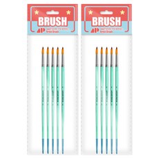 Awesome Painting 水彩壓克力兩用圓頭筆 ROUND 5入, 8號, 2個