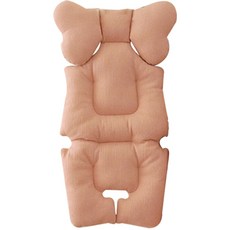 ChezBebe 雙面絎縫嬰兒推車坐墊, 粉色, 1入