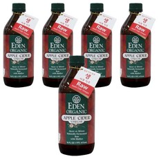 EDEN ORGANIC 蘋果醋, 473ml, 5個