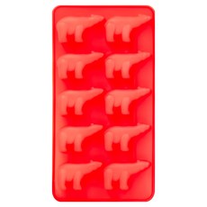 BABY JOY 鉑金矽膠造型製冰盒 - 可堆疊收納, 21.5 x 11.5 x 高2.5cm, 北極熊, 1個