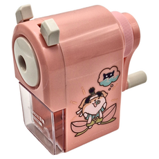 PENROTE 筆樂 柴語錄大小通吃削鉛筆機, 紅色, 1個